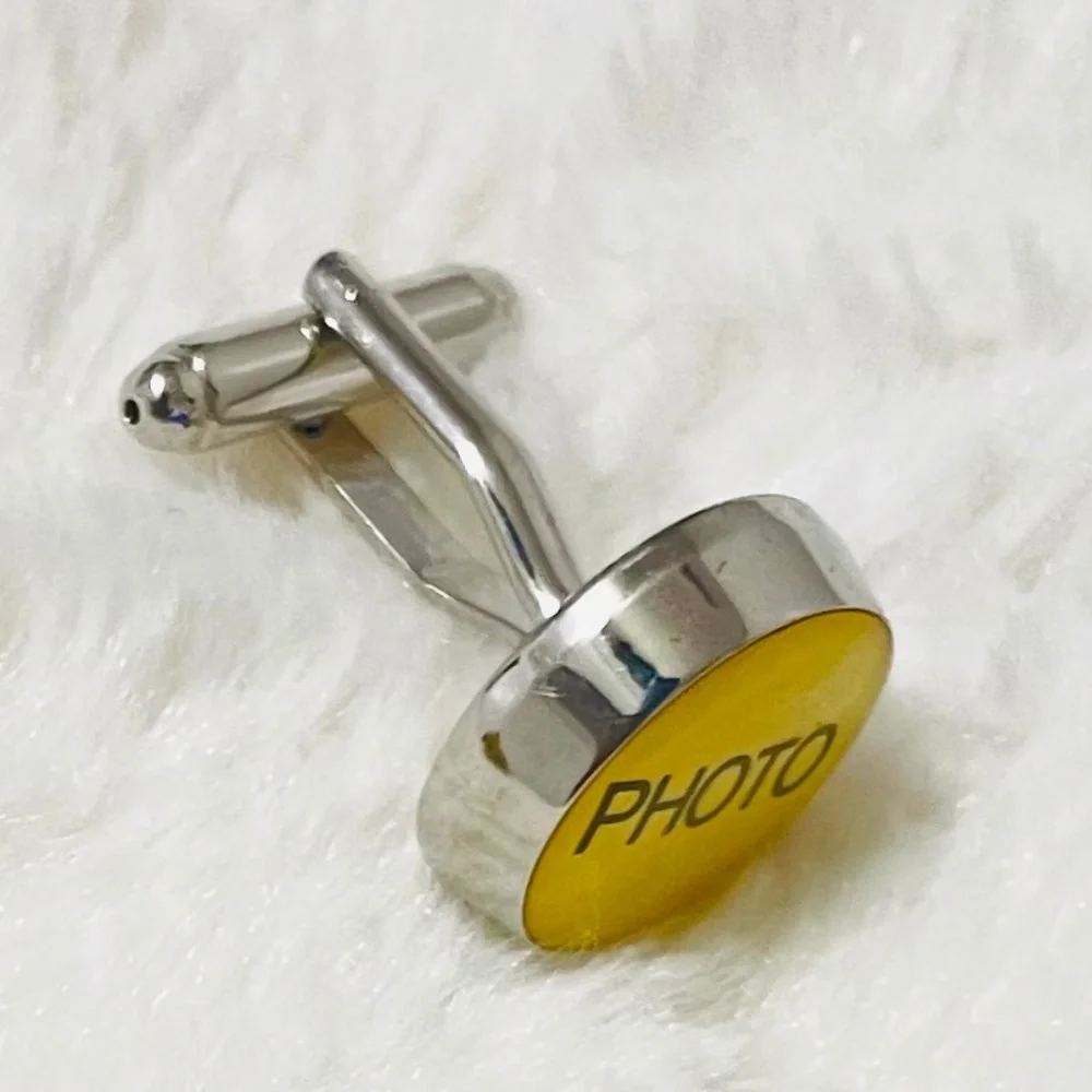 Hipster Customizable Photo Cufflinks